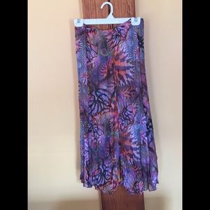 Conrad C Skirt Dressy Dramatic Print Sz Small